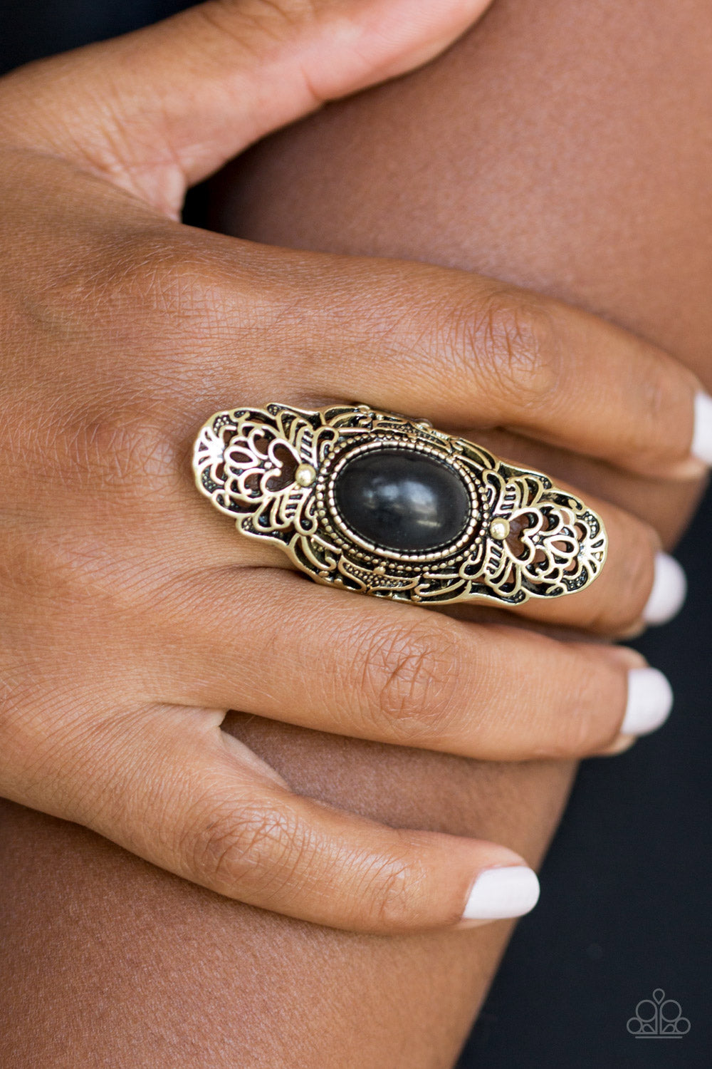 Ego Trippin - Brass - VJ Bedazzled Jewelry