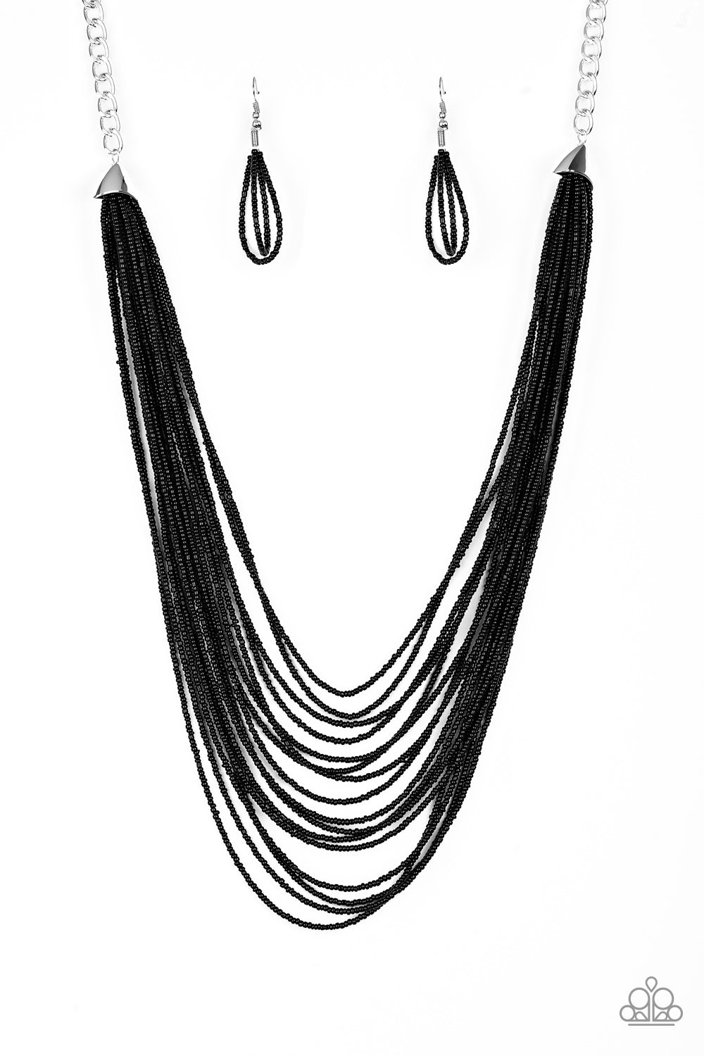 Peacefully Pacific - Black - VJ Bedazzled Jewelry