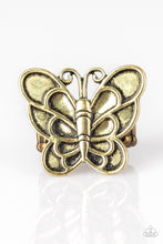 Load image into Gallery viewer, Sky High Butterfly - Brass - VJ Bedazzled Jewelry

