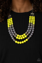 Load image into Gallery viewer, BEAD Your Own Drum - Yellow Necklace - VJ Bedazzled Jewelry
