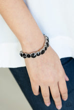 Load image into Gallery viewer, Born to Bedazzled black - VJ Bedazzled Jewelry
