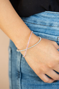 Chicly Crisscrossed - Pink - VJ Bedazzled Jewelry