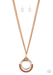 Elliptical Essence - Brown - VJ Bedazzled Jewelry