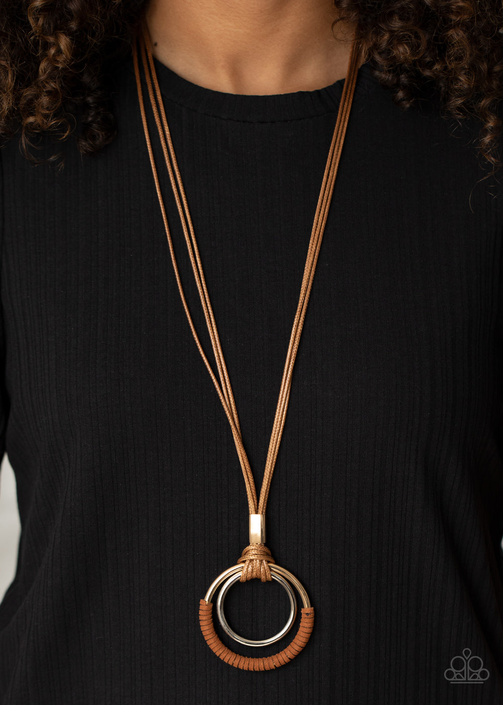 Elliptical Essence - Brown - VJ Bedazzled Jewelry