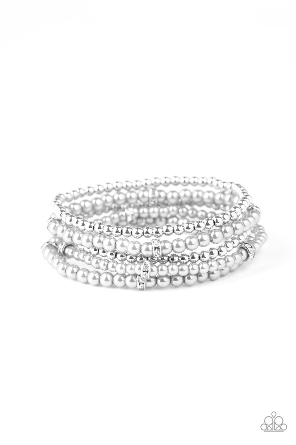 Fiercely Frosted - Silver - VJ Bedazzled Jewelry
