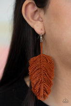 Load image into Gallery viewer, Hanging by a Thread - Brown - VJ Bedazzled Jewelry
