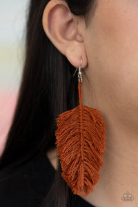 Hanging by a Thread - Brown - VJ Bedazzled Jewelry