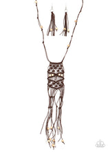 Load image into Gallery viewer, Macrame Majesty - Brown - VJ Bedazzled Jewelry
