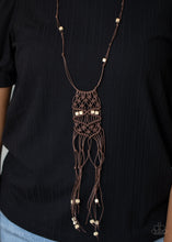 Load image into Gallery viewer, Macrame Majesty - Brown - VJ Bedazzled Jewelry

