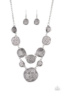 Metallic patchwork silver - VJ Bedazzled Jewelry