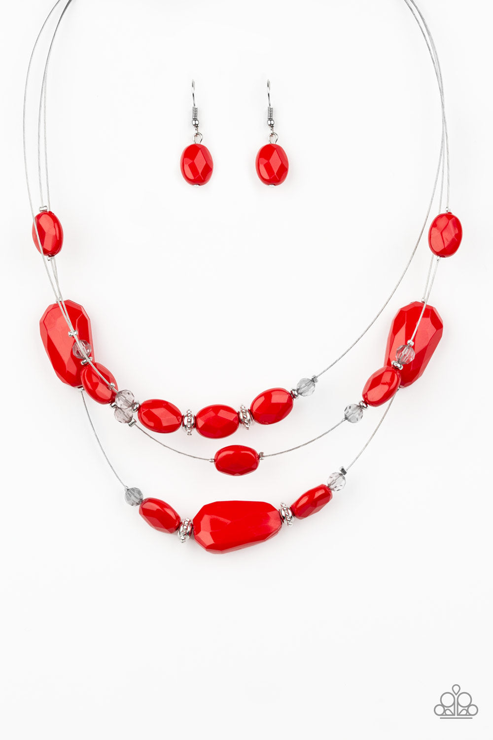 Radiant Reflections - Red - VJ Bedazzled Jewelry