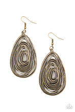 Load image into Gallery viewer, Rural Ripples Brass - VJ Bedazzled Jewelry
