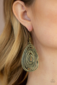Rural Ripples Brass - VJ Bedazzled Jewelry