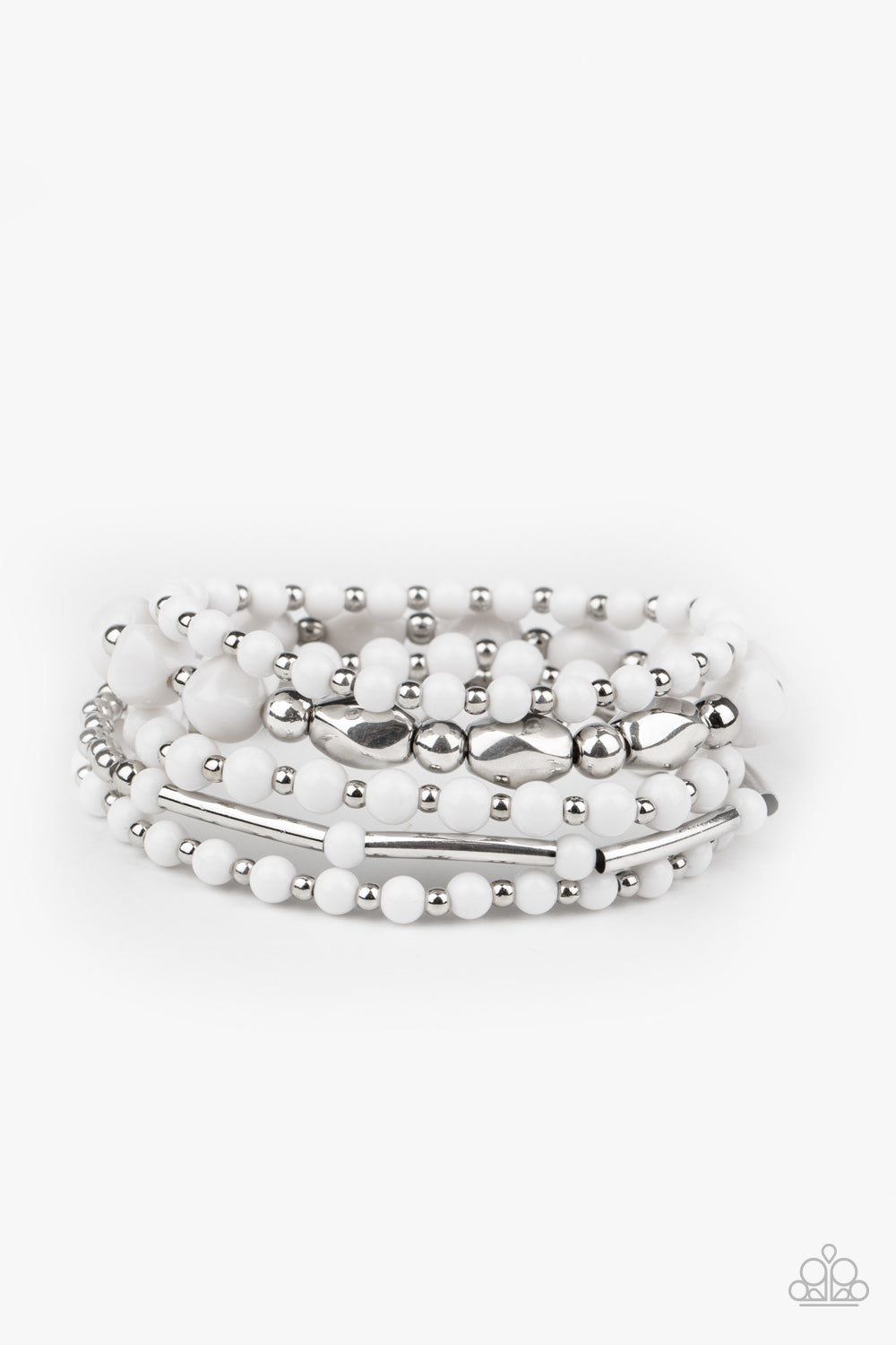 Vibrantly Vintage - white - VJ Bedazzled Jewelry