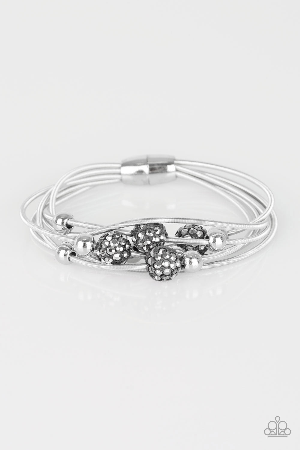 Marvelously Magnetic - Silver - VJ Bedazzled Jewelry