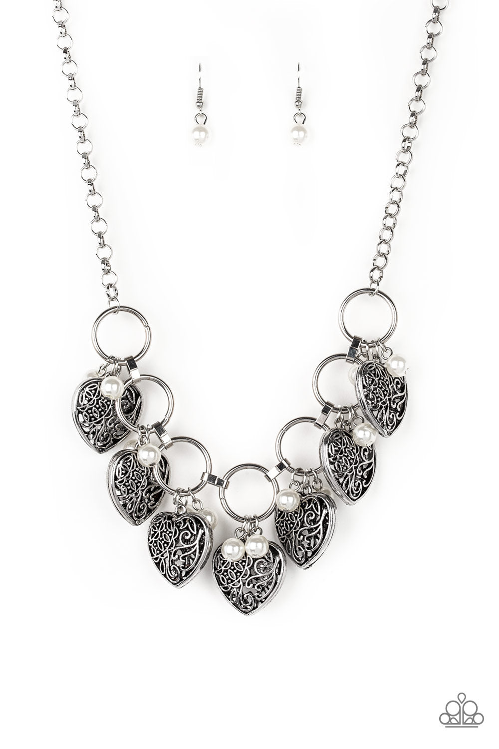 Very Valentine - White - VJ Bedazzled Jewelry