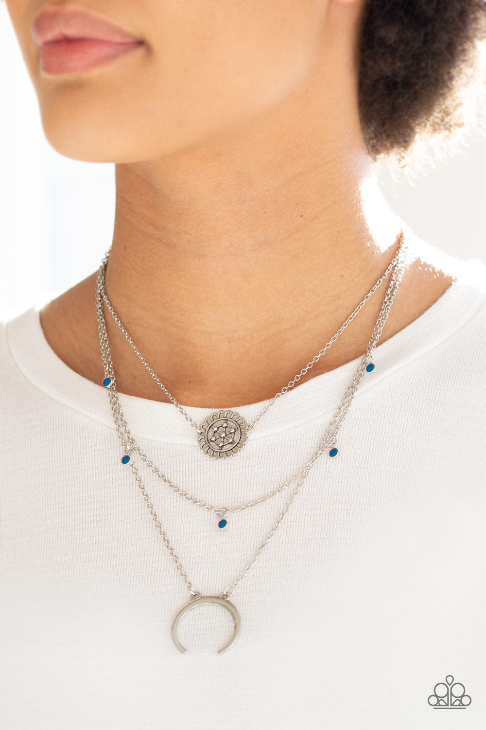Lunar Lotus - Blue - VJ Bedazzled Jewelry