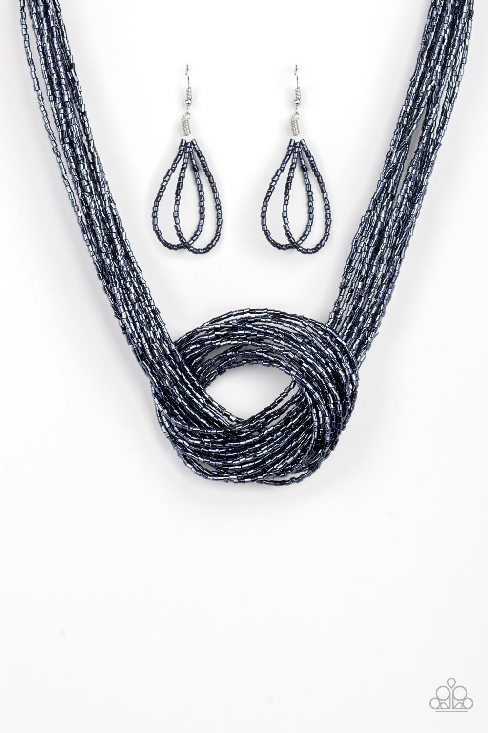 Knotted Knockout - Blue - VJ Bedazzled Jewelry