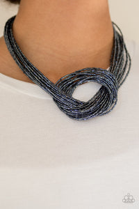 Knotted Knockout - Blue - VJ Bedazzled Jewelry