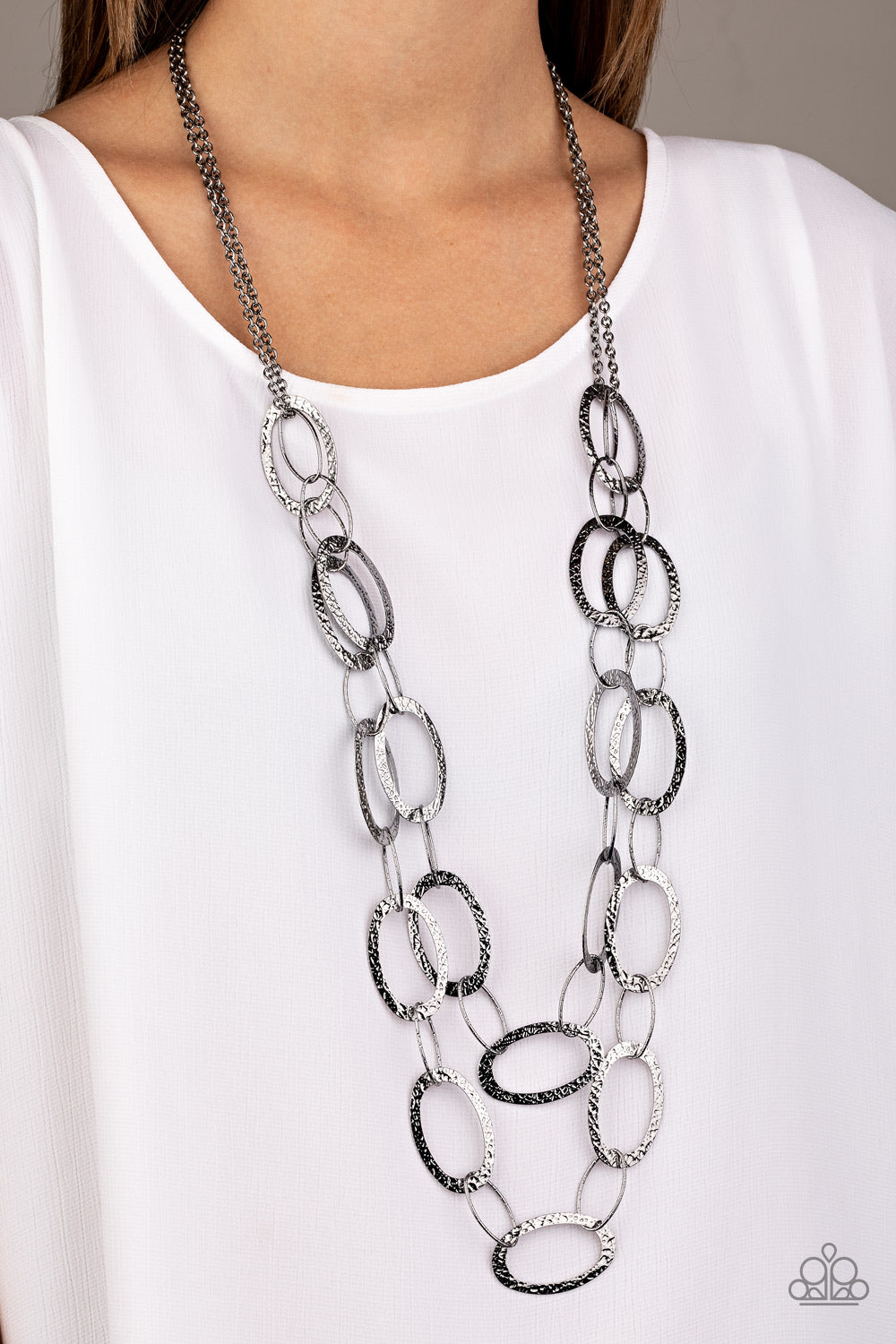Glimmer Goals - Black - VJ Bedazzled Jewelry