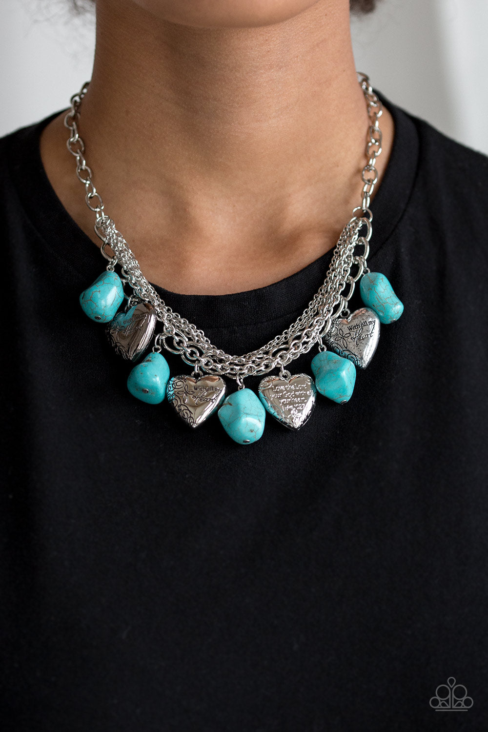 Change Of Heart - Blue - VJ Bedazzled Jewelry