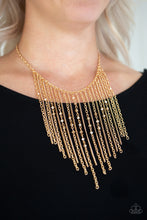 Load image into Gallery viewer, First Class Fringe - Gold - VJ Bedazzled Jewelry

