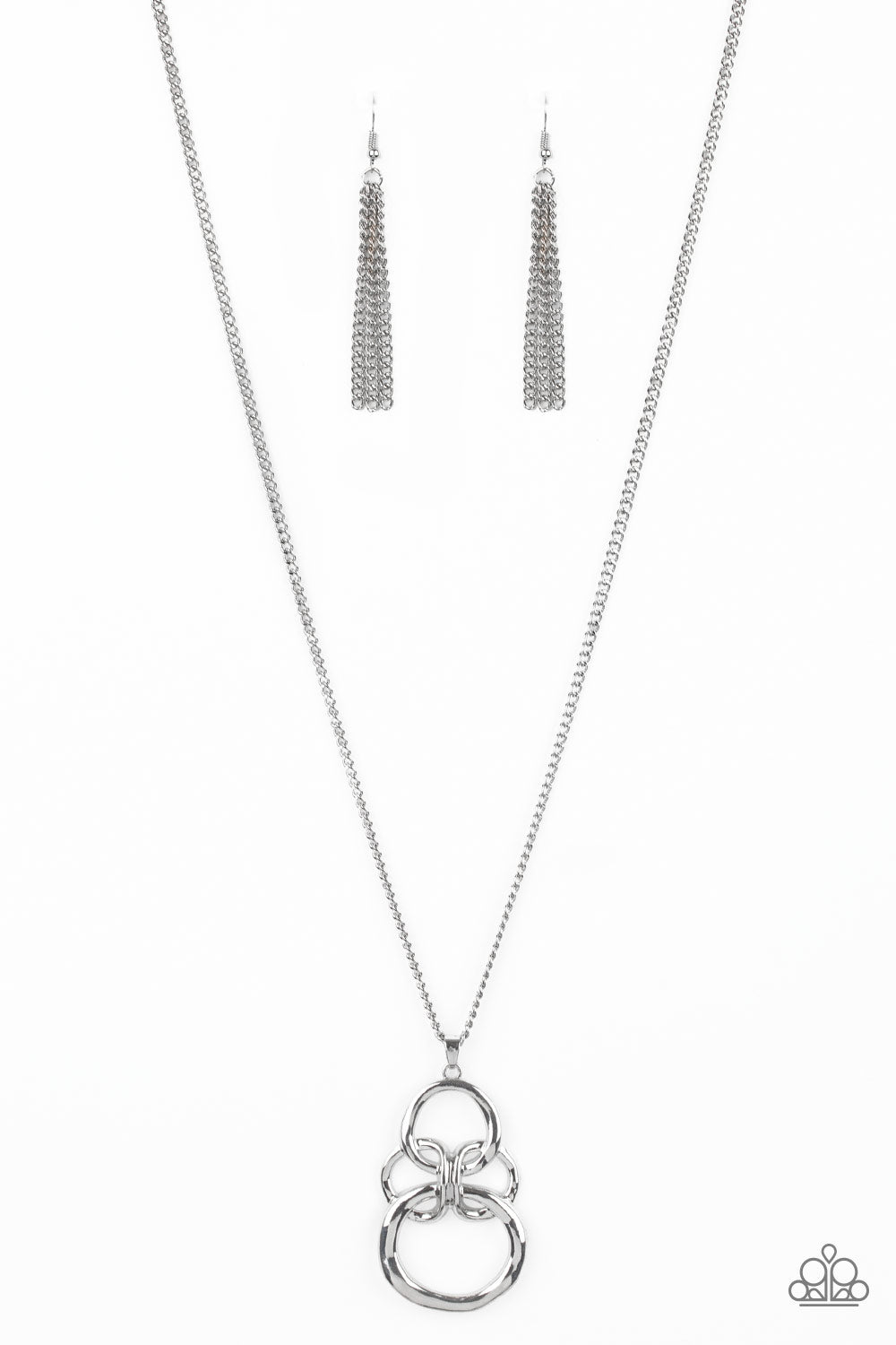 Courageous Contour - Silver - VJ Bedazzled Jewelry