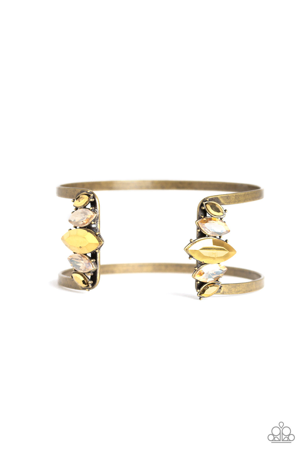 Glam Power - Brass - VJ Bedazzled Jewelry