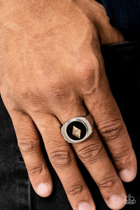 Alumni - Black Ring - Paparazzi Accessories - VJ Bedazzled Jewelry