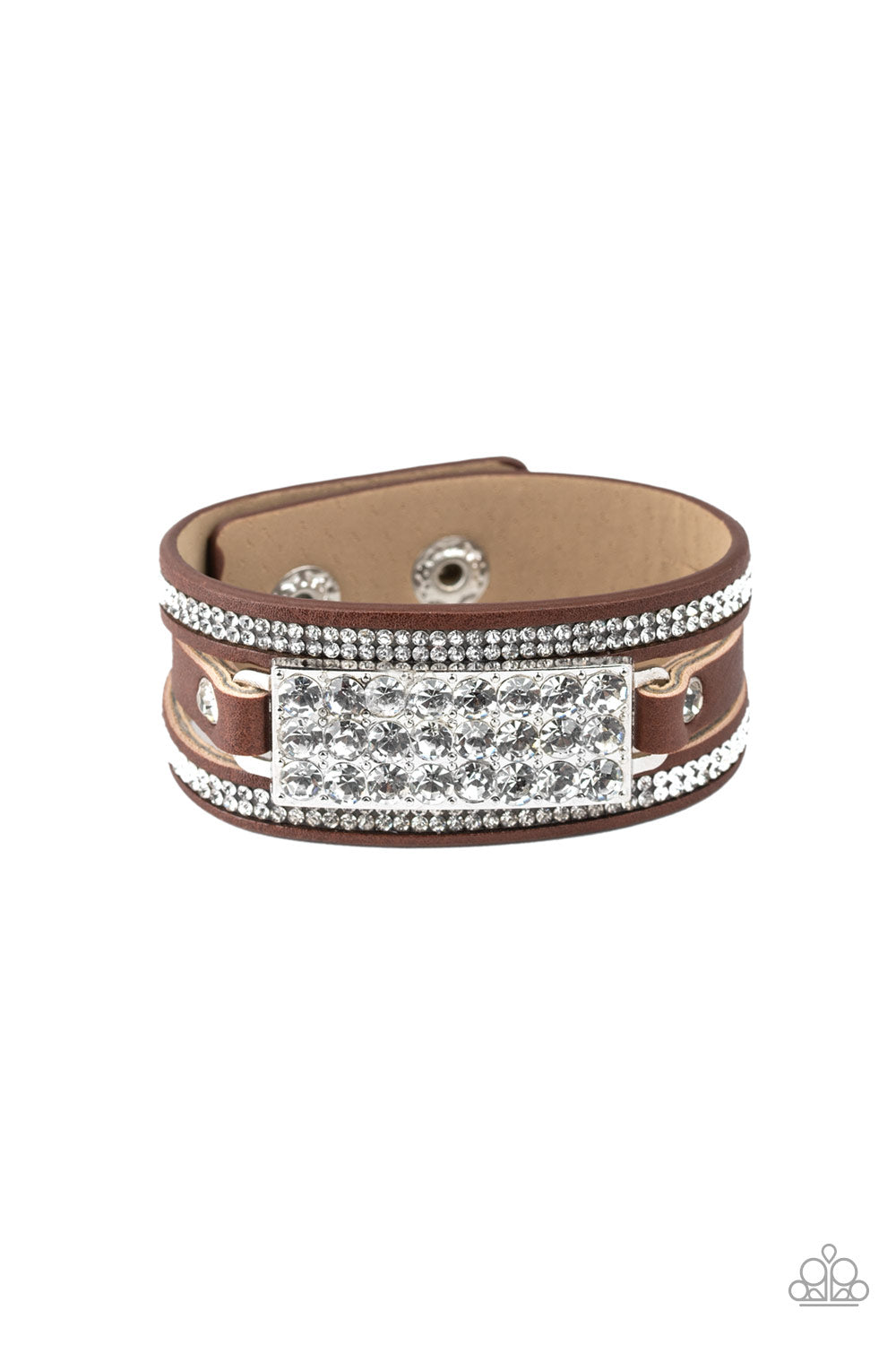 Shockingly Sparkly - Brown - VJ Bedazzled Jewelry
