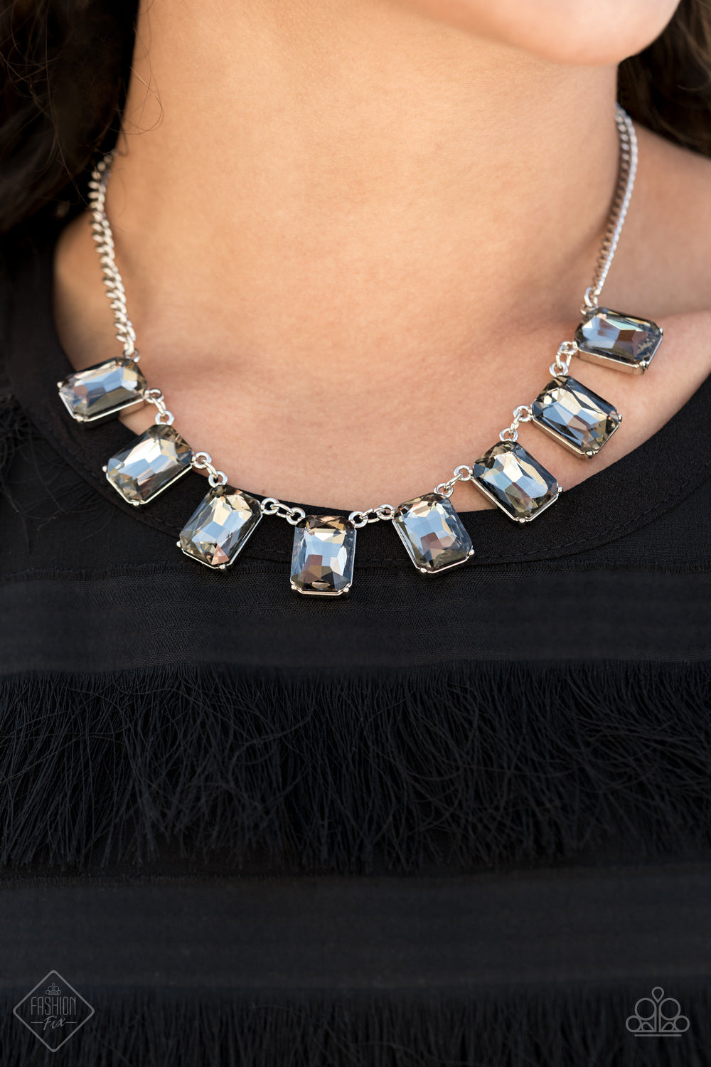 After Party Access - silver Paparazzi Accessories - VJ Bedazzled Jewelry