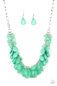 Colorfully Clustered - Green - VJ Bedazzled Jewelry