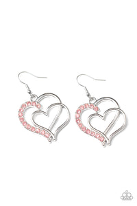 Double the Heartache - Pink - VJ Bedazzled Jewelry