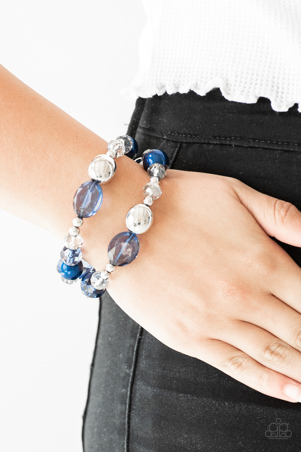 Downtown Dazzle - Blue - VJ Bedazzled Jewelry