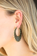 Load image into Gallery viewer, Funky Flirt - Brass - VJ Bedazzled Jewelry
