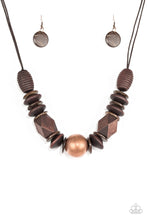 Load image into Gallery viewer, Grand Turks Getaway Brown Necklace - VJ Bedazzled Jewelry
