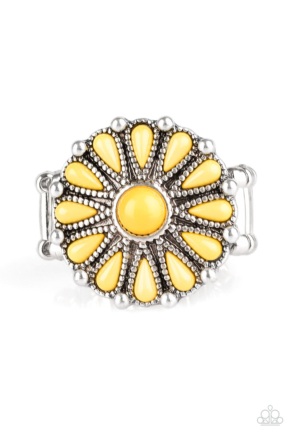 Poppy Pop-tastic - Yellow - VJ Bedazzled Jewelry