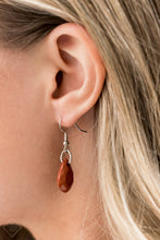 Load image into Gallery viewer, Rio Rainfall- Brown and Silver Necklace - VJ Bedazzled Jewelry
