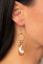 Load image into Gallery viewer, Unapologetic Glow - Gold Earrings - VJ Bedazzled Jewelry

