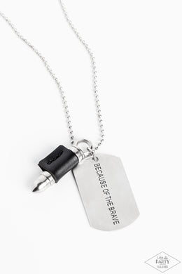 Proud Patriot - Black Paparazzi Accessories - VJ Bedazzled Jewelry