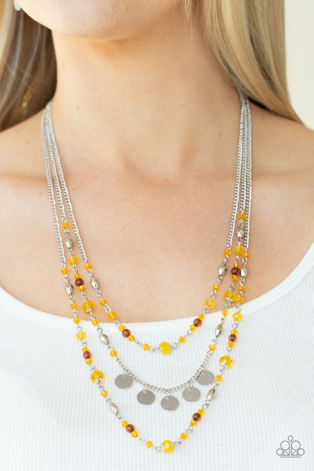 Step Out of My Aura - Yellow - VJ Bedazzled Jewelry