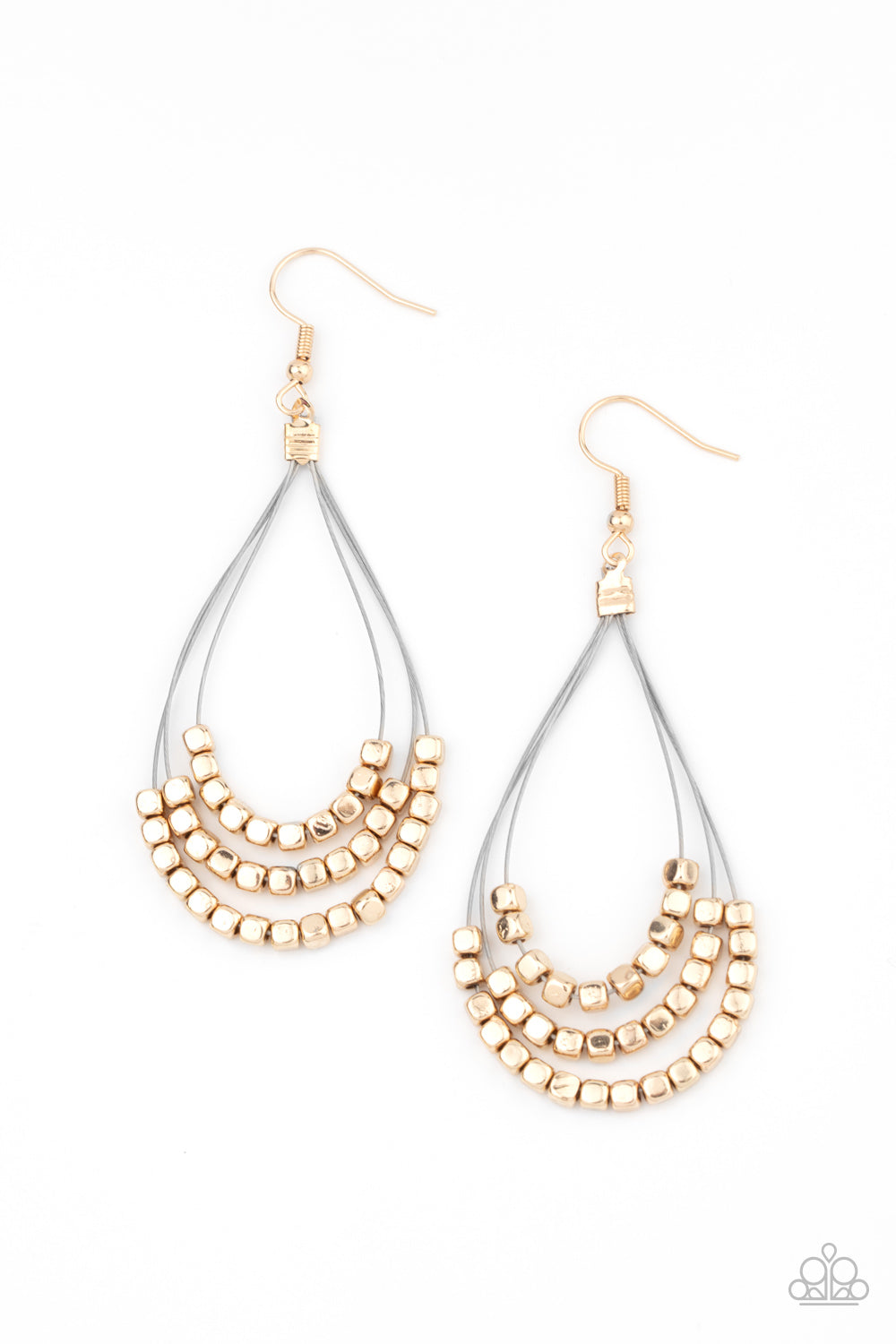 Off The Blocks Shimmer - Gold - VJ Bedazzled Jewelry