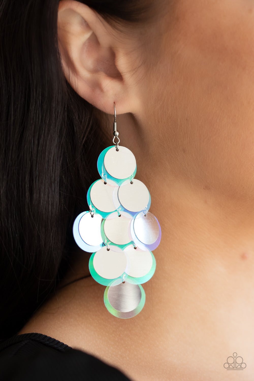 Sequin Seeker - Silver - VJ Bedazzled Jewelry