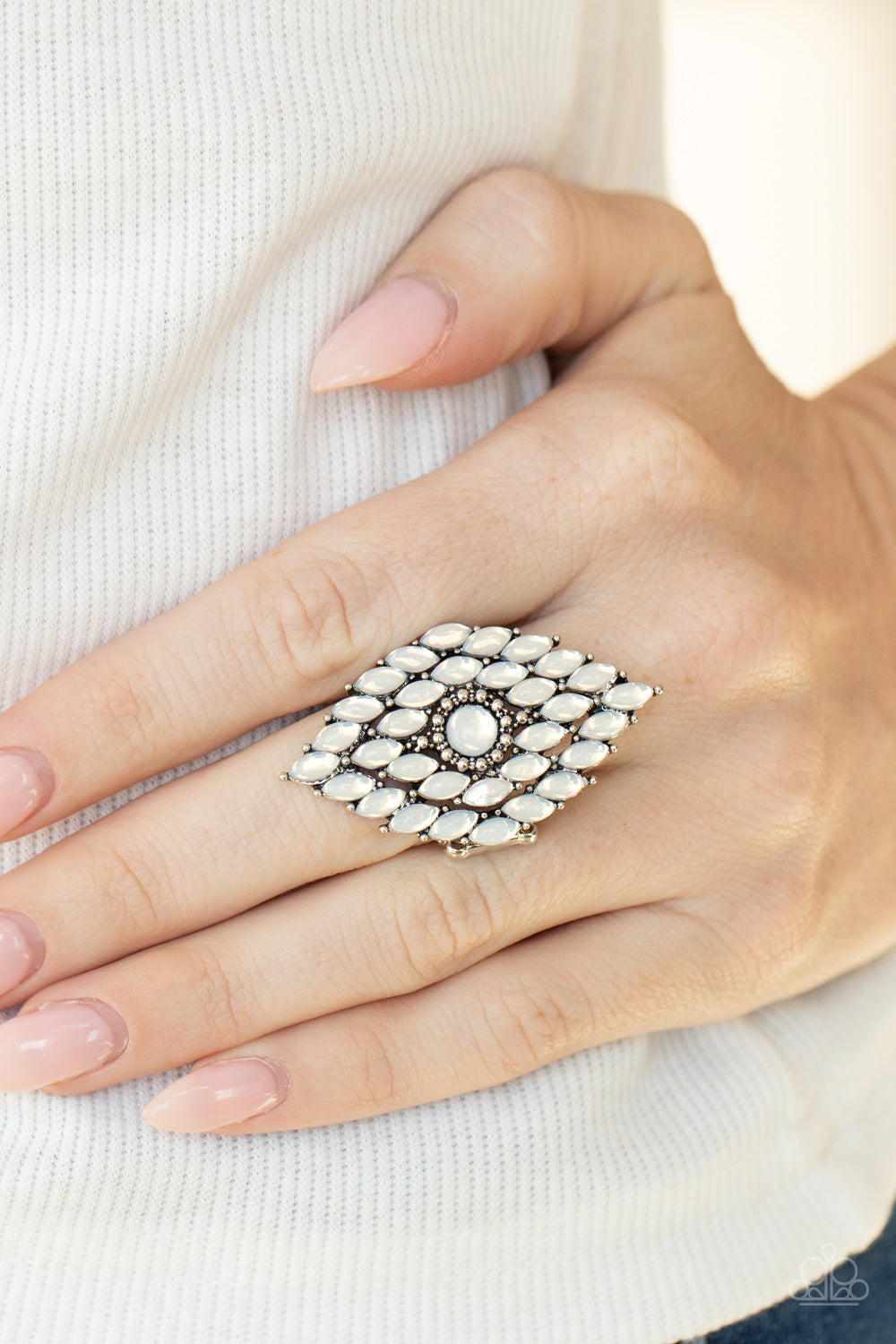 Incandescently Irresistible - White - VJ Bedazzled Jewelry