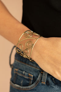 Groovy Sensations - Brass - VJ Bedazzled Jewelry