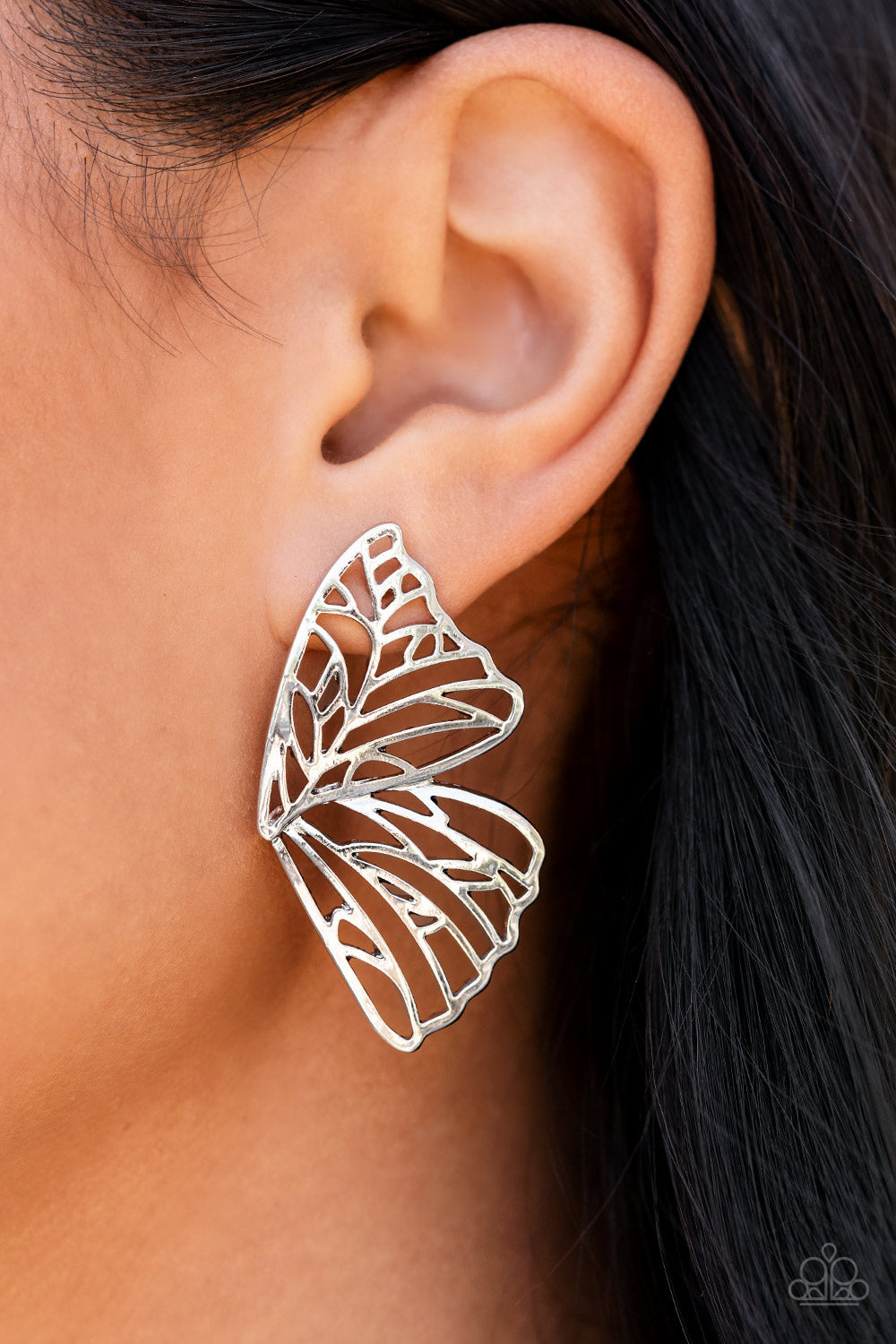 Butterfly Frills - Silver - VJ Bedazzled Jewelry