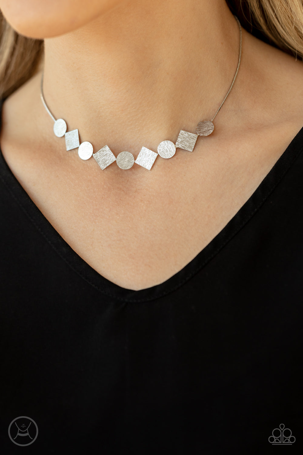 Dont Get Bent Out Of Shape - Silver - VJ Bedazzled Jewelry