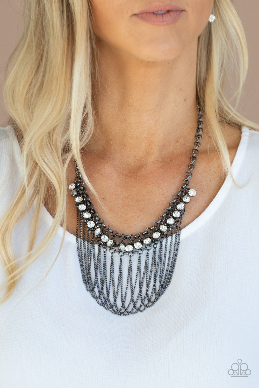 Flaunt Your Fringe - Black - VJ Bedazzled Jewelry