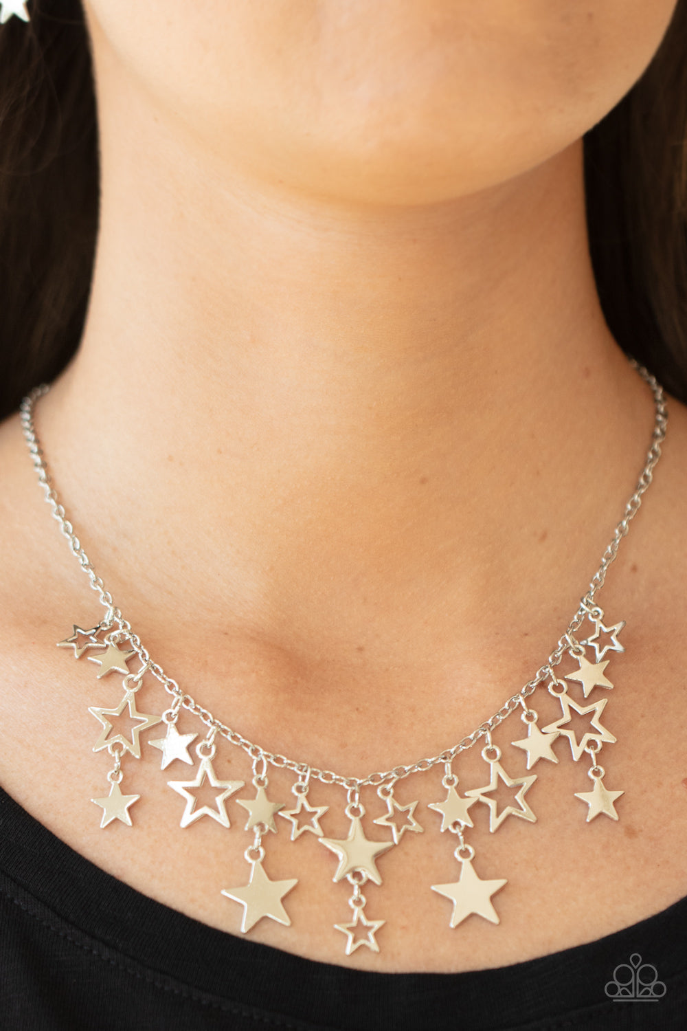 Stellar Stardom - Silver - VJ Bedazzled Jewelry