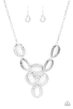 Load image into Gallery viewer, OVAL The Limit - Silver Paparazzi Accessories - VJ Bedazzled Jewelry
